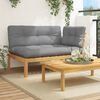 vidaXL Garden Pallet Corner Sofa with Cushions Solid Wood Acacia