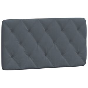 vidaXL Headboard Cushion Dark Grey 107 cm King Single Velvet
