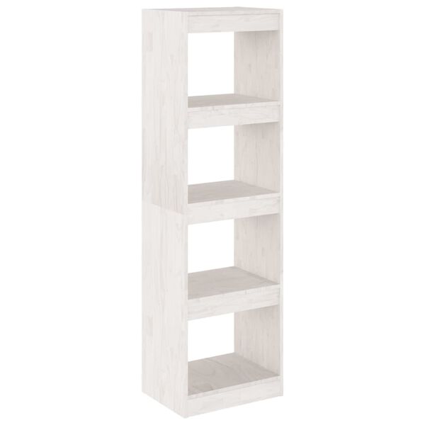 vidaXL Book Cabinet Room Divider White 40x30x135.5 cm Pinewood