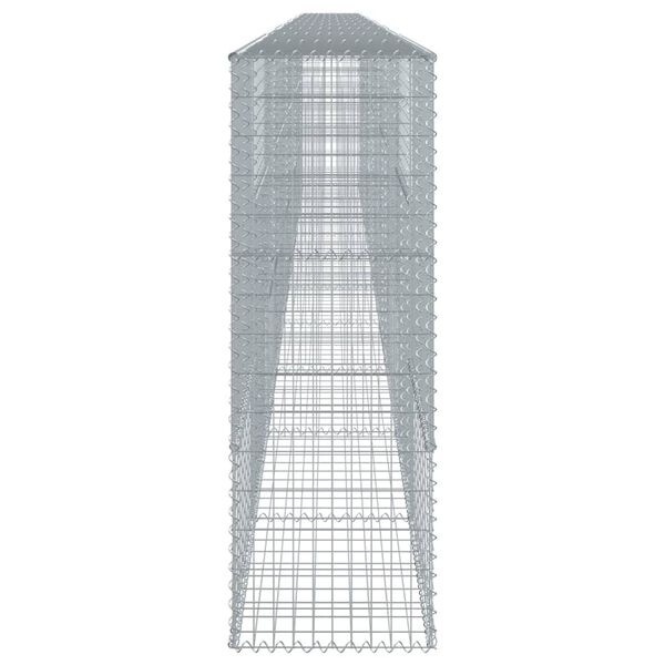 vidaXL Gabion Basket with Cover 1000x50x150 cm Galvanised Iron