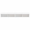 vidaXL TV Cabinets with LED Lights 2 pcs White 100x30x30 cm