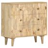 vidaXL Drawer Cabinet 75x35x75 cm Solid Mango Wood