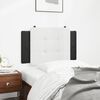 vidaXL Headboard Cushion "Zadar" White and Black 90 cm Faux Leather