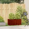 vidaXL Planter Rusty 80x40x40 cm Weathering Steel