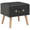 vidaXL Bedside Cabinet Black 40x35x40 cm Faux Leather