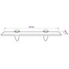 vidaXL Floating Shelf Glass 30x20 cm 8 mm