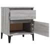 vidaXL Bedside Cabinets 2 pcs Grey Sonoma 40x35x50 cm