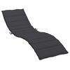 vidaXL Sun lounger cushions Oxford fabric, Foam fibre Black