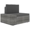 vidaXL 8 Piece Garden Lounge Set Poly Rattan Grey