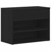 vidaXL Shoe Bench 60 x 30 x 45 cm Engineered Wood Black Oak