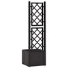 vidaXL Garden Raised Bed with Trellis and Self Watering System Anthracite