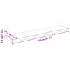 vidaXL Floating Wall Shelves 2 pcs High Gloss White 120x23.5x3.8 cm MDF