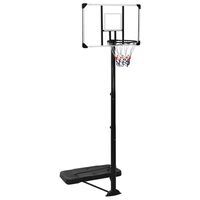 vidaXL Basketball Stand Transparent 256-361 cm Polycarbonate