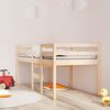 vidaXL High Sleeper Bed without Mattress 90x190 cm Single Solid Wood Pine