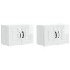 vidaXL Kitchen Cabinet Kalmar 2 pcs High Gloss White 60 x 31 x 40 cm