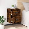 vidaXL Wall-mounted Bedside Cabinets 2 pcs Smoked Oak 41.5x36x53cm