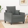 vidaXL Sofa Chair Dark Grey 60 cm Fabric