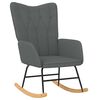 vidaXL Rocking Chair Dark Grey Fabric
