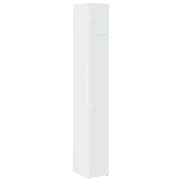 vidaXL Slim Storage Cabinet White 30x42.5x225 cm Engineered Wood