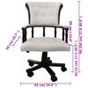 vidaXL Swivel Office Chair White
