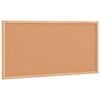 vidaXL Cork Board with Solid Pine Wood Frame 60x30 cm