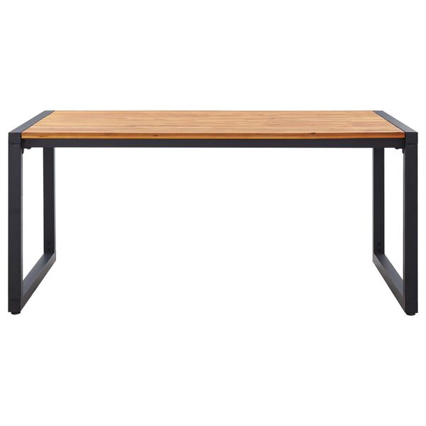 vidaXL 5 Piece Garden Dining Set Black