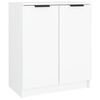 vidaXL Shoe Cabinet White 59x35x70 cm Engineered Wood