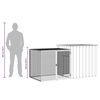 vidaXL Rabbit Cage Anthracite 200x91x100 cm Galvanised Steel
