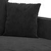vidaXL 3 Piece Sofa Set with Cushions Black Velvet