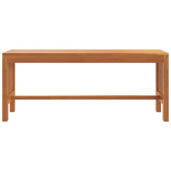 vidaXL Garden Bench 110 cm Solid Wood Eucalyptus