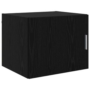 vidaXL Wall Cabinet Black oak 50 x 42.5 x 40 cm Engineered wood