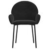 vidaXL Dining Chairs 2 pcs Black Velvet