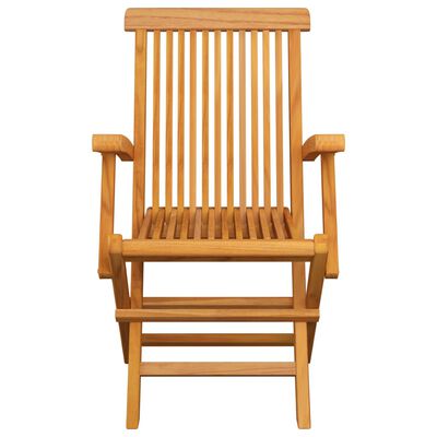 vidaXL Garden Chairs with Cream Cushions 6 pcs Solid Teak Wood