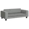 vidaXL Kids Sofa with Footstool Light Grey 100x50x30 cm Velvet