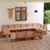 vidaXL 13 Piece Garden Lounge Set Solid Pinewood