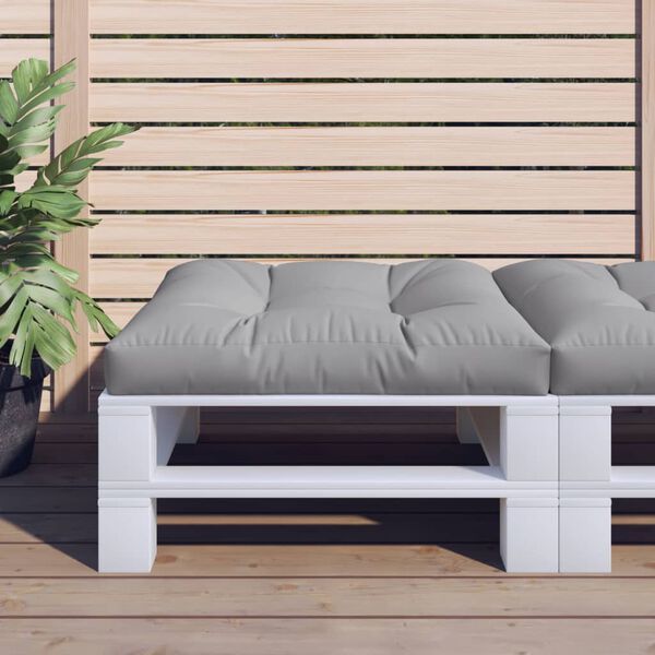 vidaXL Pallet Cushion Grey 70x70x12 cm Fabric