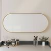 vidaXL Wall-mounted Mirror Gold 25x60 cm Oval