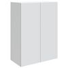 vidaXL Wall-Mounted Cabinet 66 x 34.5 x 90 cm Engineered Wood White