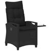vidaXL Reclining Garden Chairs Black 56 x 60 x 112 cm