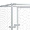 vidaXL Outdoor Dog Kennel Silver 4x12x2 m Galvanised Steel