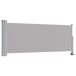 vidaXL Patio Retractable Side Awning 100 x 300 cm Grey