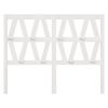 vidaXL Bed Headboard White 156x4x100 cm Solid Wood Pine