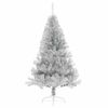vidaXL Artificial Pre-lit Christmas Tree Silver 120 cm PET