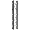 vidaXL 5-Tier Book Cabinet White 40x30x175 cm Pinewood