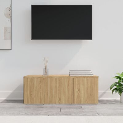 vidaXL TV Cabinet Sonoma Oak 80x34x30 cm Engineered Wood