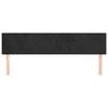 vidaXL Headboards Black 200x5x78/88 cm Velvet