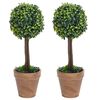vidaXL Artificial Plant | Set of 2 | Mixed Green