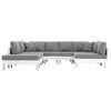 vidaXL Sofa White Artificial Leather