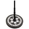 vidaXL Parasol Base Black and White Round 12 kg