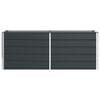 vidaXL Planter Anthracite 195 x 50 x 77 cm Galvanised Steel